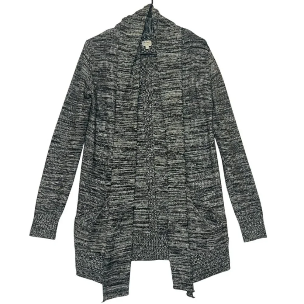 ARITZIA WILFRED Flaubert Silk Cashmere Blend XS Marl Yarn Open Cardigan Knit